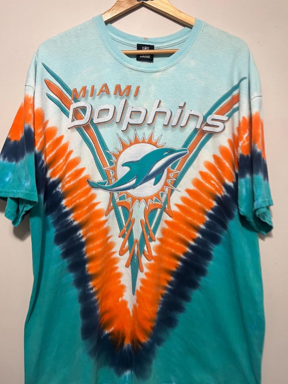 Vintage Miami Dolphins NFL Tye Dye Tshirt - Picture 2 of 6